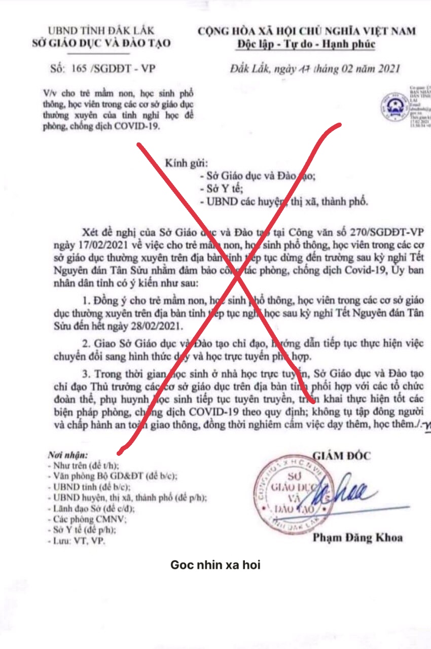 Truy tìm kẻ tung văn bản giả mạo gây hoang mang dư luận ở Đắk Lắk 