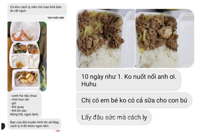 Vụ cắt xén bữa ăn ở Quảng Ninh Những tin nhắn từ khu cách ly