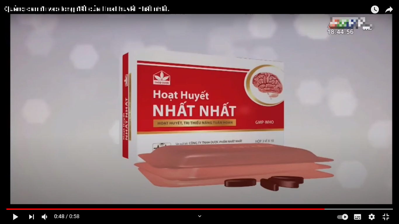 Cục Quản lý Dược có cấp, duyệt kịch bản đoạn quảng cáo thuốc Hoạt huyết Nhất Nhất “hù dọa” người tiêu dùng