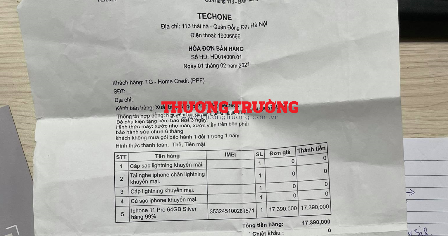 Trót mua điện thoại tại TECHONE, khách hàng “tố” mất tiền mà mang bực vào người, đổi hàng thì như đi ăn xin
