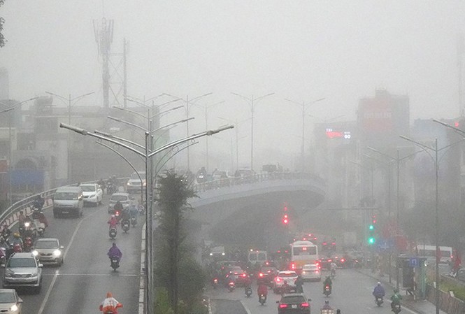 Miền Bắc sáng có mưa nhỏ, trời lạnh có sương mù