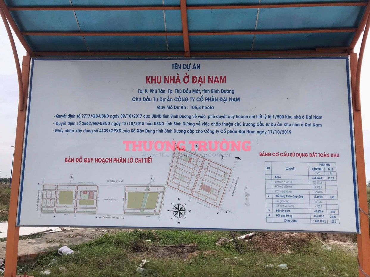 Hàng trăm GCN quyền sử dụng đất tại dự án Khu nhà ở Đại Nam của đại gia Dũng “lò vôi” đang thế chấp