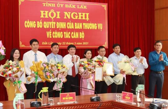 Điều động, bổ nhiệm nhiều cán bộ ở tỉnh Đắk Lắk