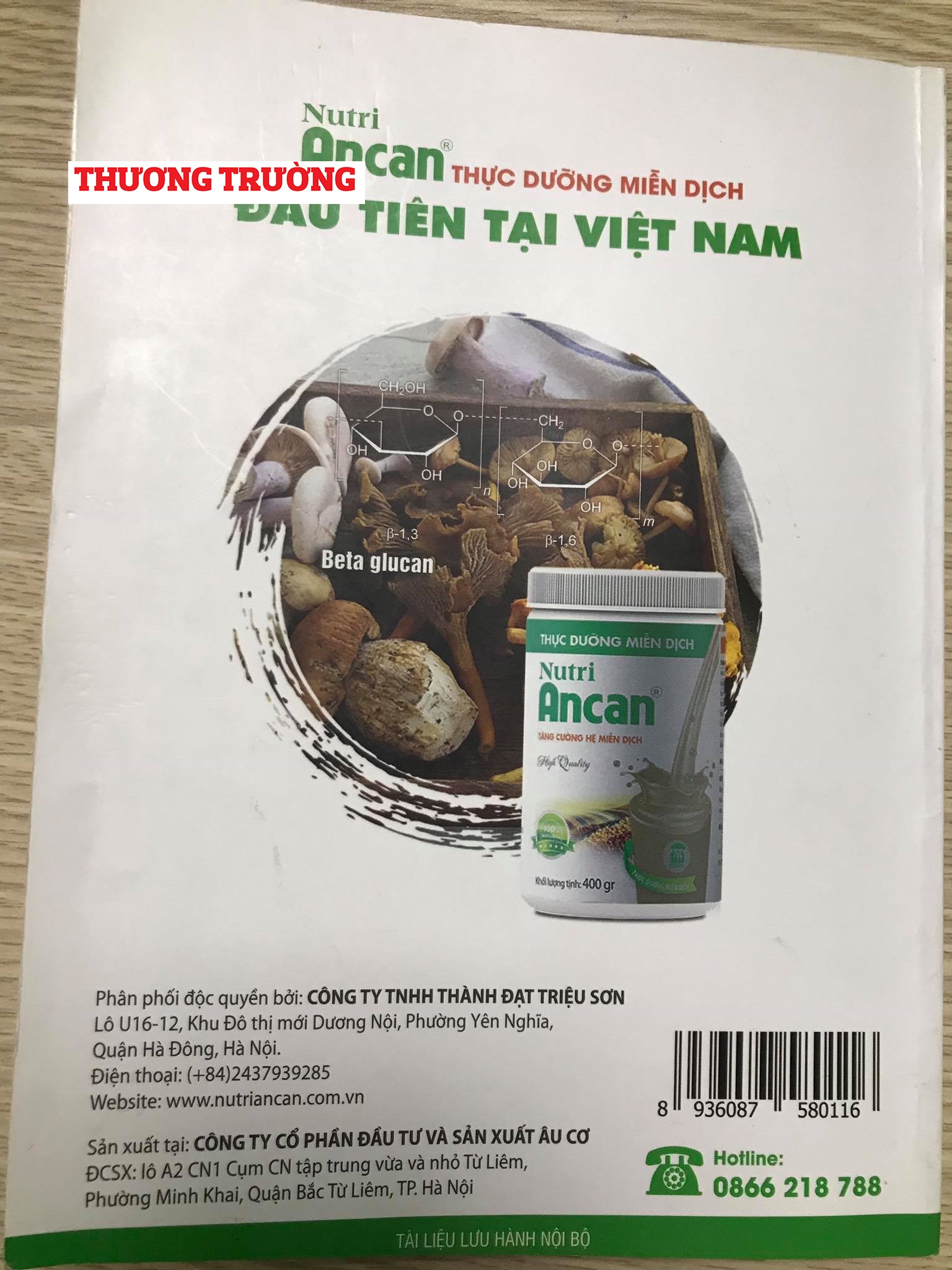 Công ty TNHH Thành Đạt Triệu Sơn lách luật xuất bản phẩm“Cẩm nang thực dưỡng miễn dịch”