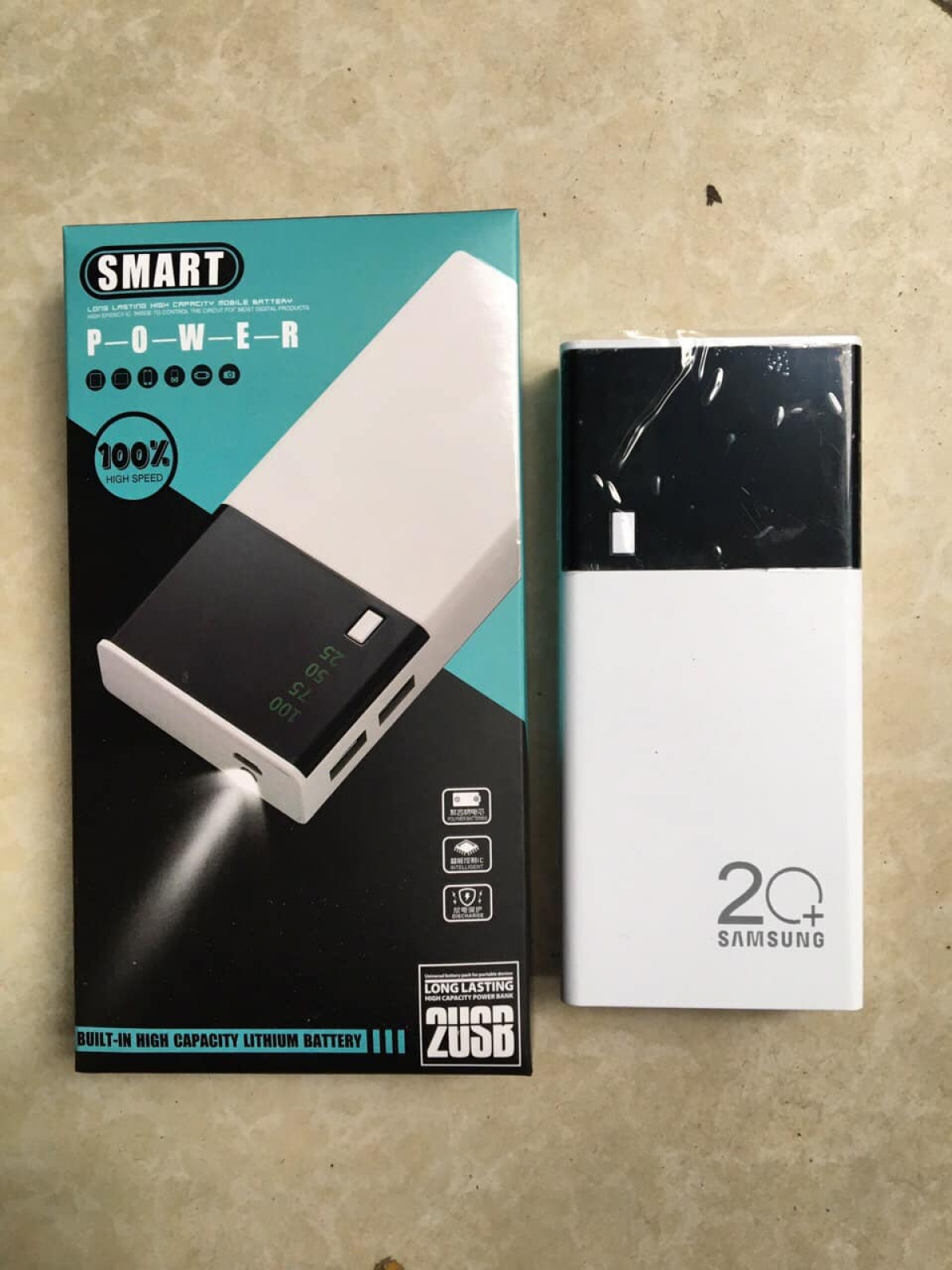 Thu giữ trên 2.000 sản phẩm pin dự phòng giả mạo nhãn hiệu Samsung