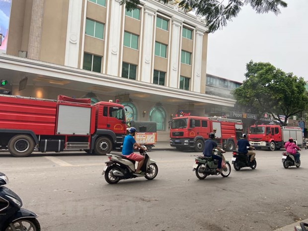 Hà Nội Cháy tại tầng hầmTrung tâm thương mại Tràng Tiền Plaza