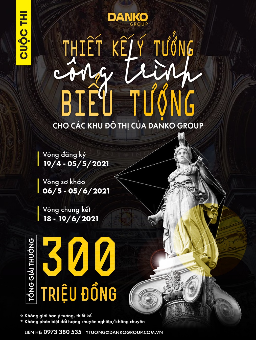 Thỏa sức sáng tạo với cuộc thi thiết kế ý tưởng công trình biểu tượng do Danko Group tổ chức 