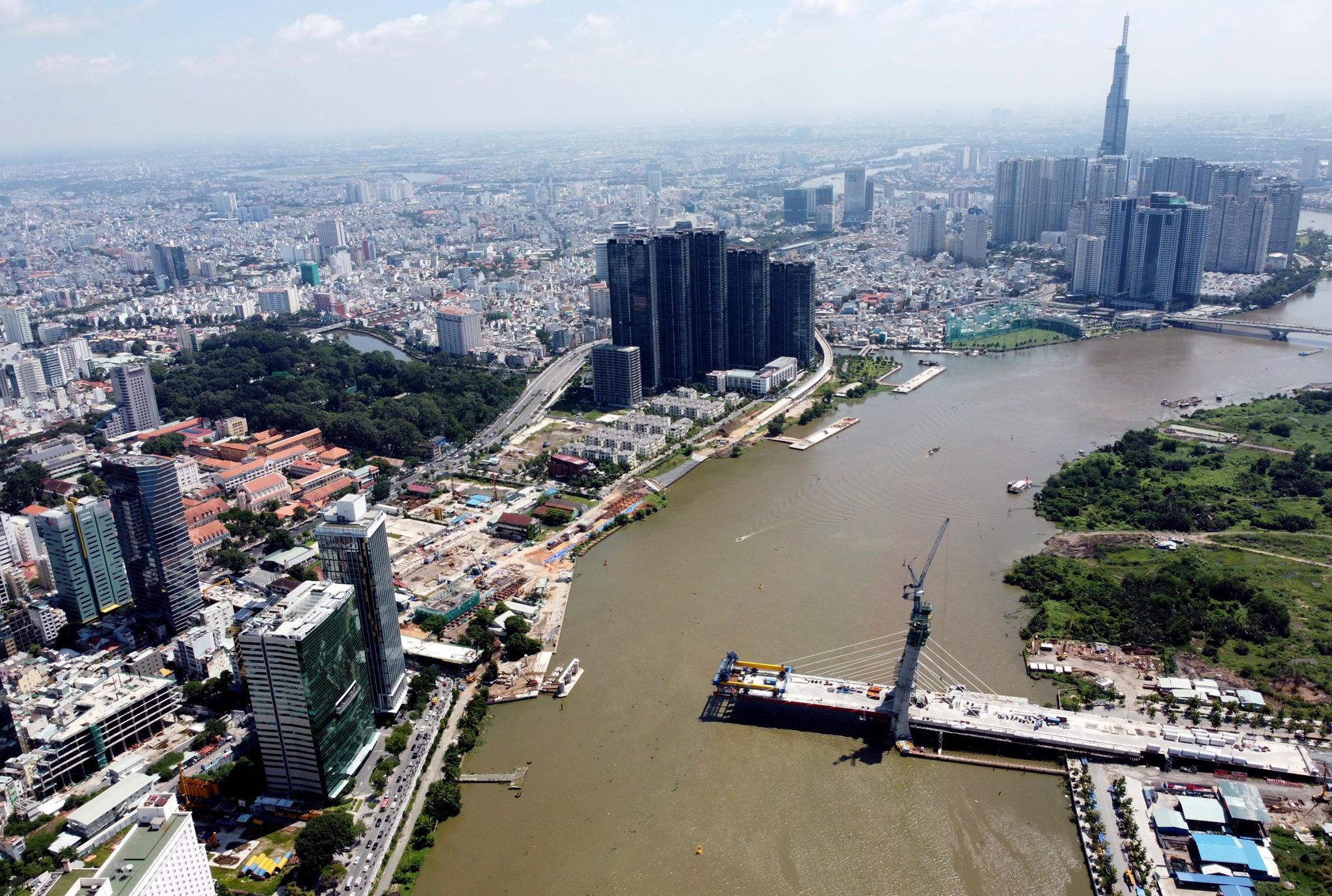 Cầu Thủ Thiêm 2 sẽ thi công trở lại cuối tháng 42021