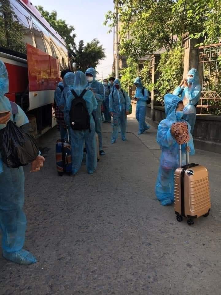 Nam Định 61 giáo viên và học sinh thực hiện cách ly tập trung