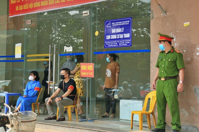 Hà Nội Phong tỏa chung cư Đại Thanh sau khi phát hiện ca dương tính với SARS-CoV-2