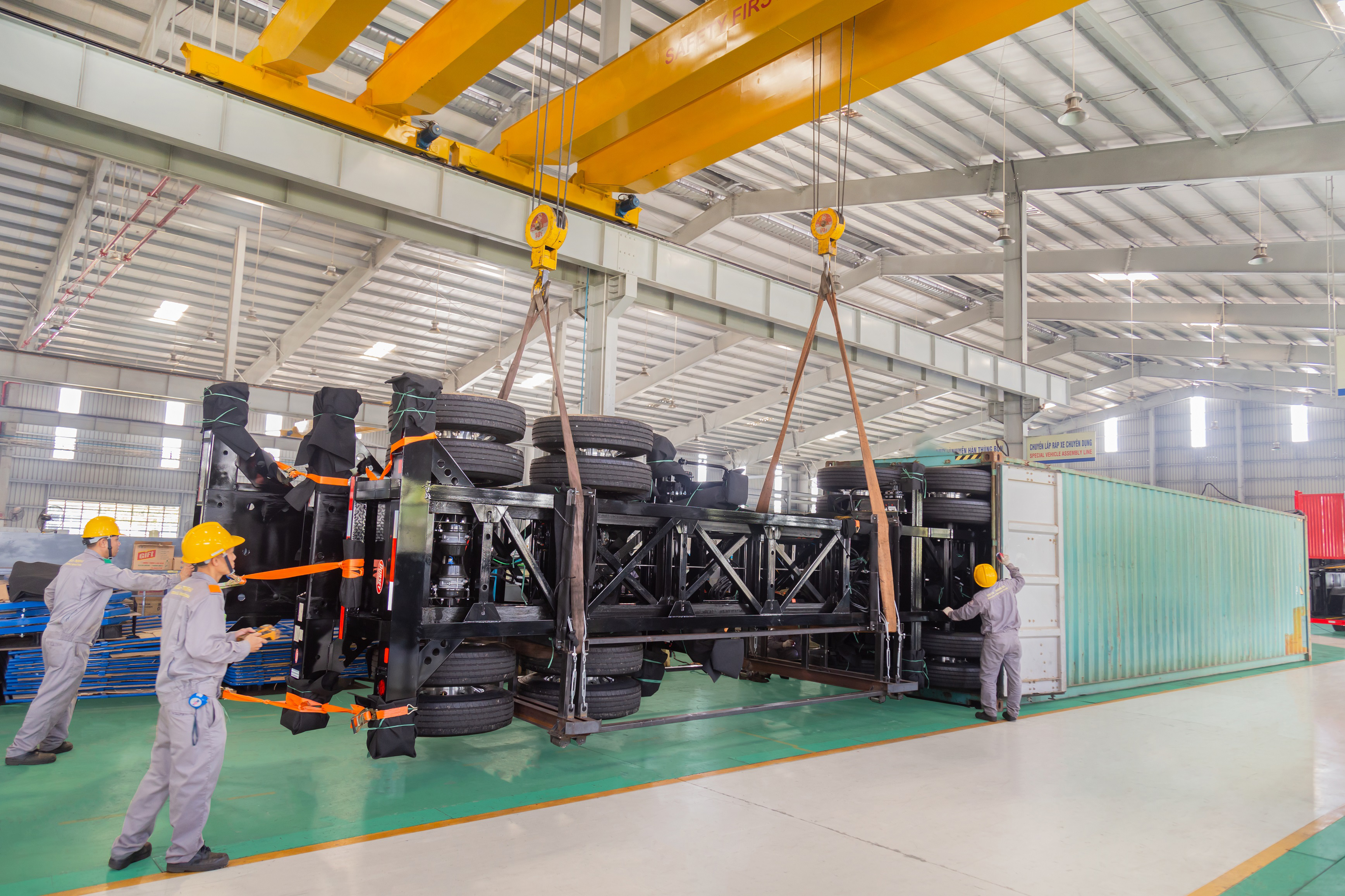 THACO đẩy mạnh xuất khẩu sơmi rơmoóc sang thị trường Mỹ