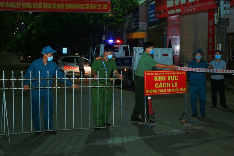 Vĩnh Phúc cách ly xã hội phường Hùng Vương từ 0h ngày 135