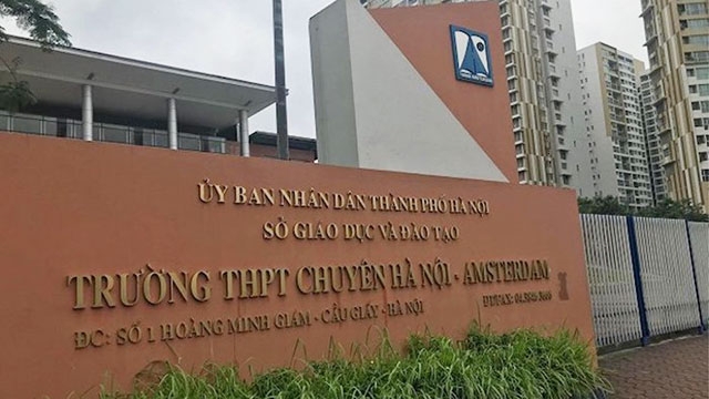Phương án tuyển sinh lớp 6 trường THPT chuyên Hà Nội- Amsterdam