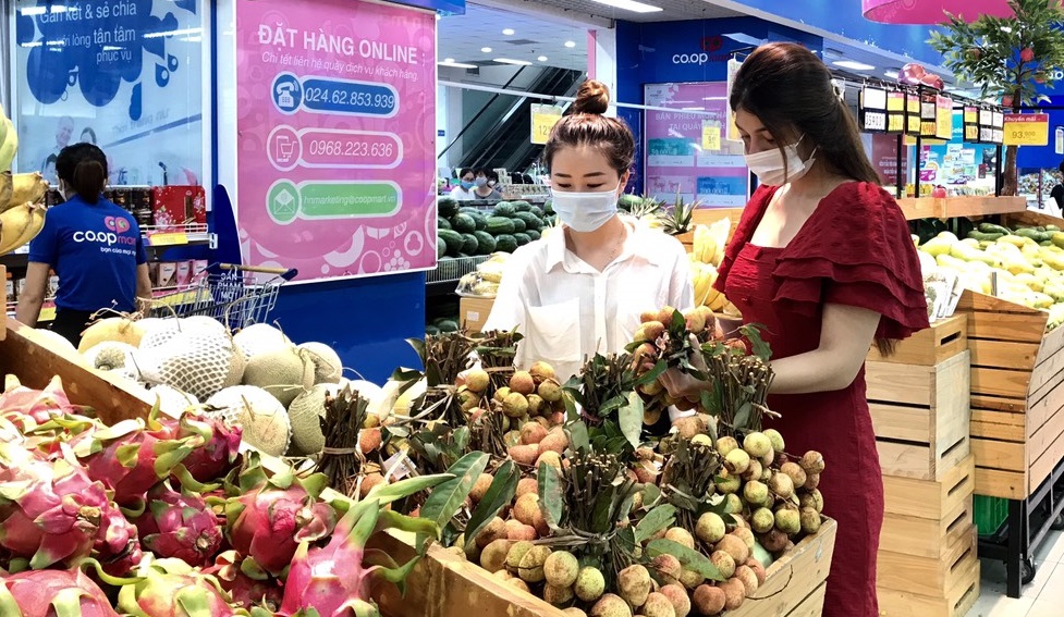 Vải thiều Lục Ngạn, Thanh Hà chính gốc lên kệ Co.opmart