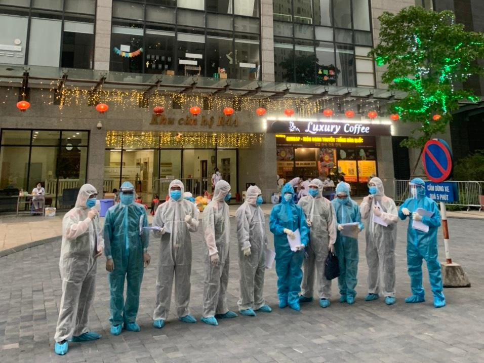 Nhiều cán bộ Công an quận Bắc Từ Liêm là F1 của ca mắc Covid-19 ở Goldmark City