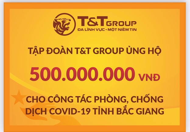 Tập đoàn TT Group tiếp tục hỗ trợ 1 tỷ đồng giúp Bắc Ninh, Bắc Giang chống dịch