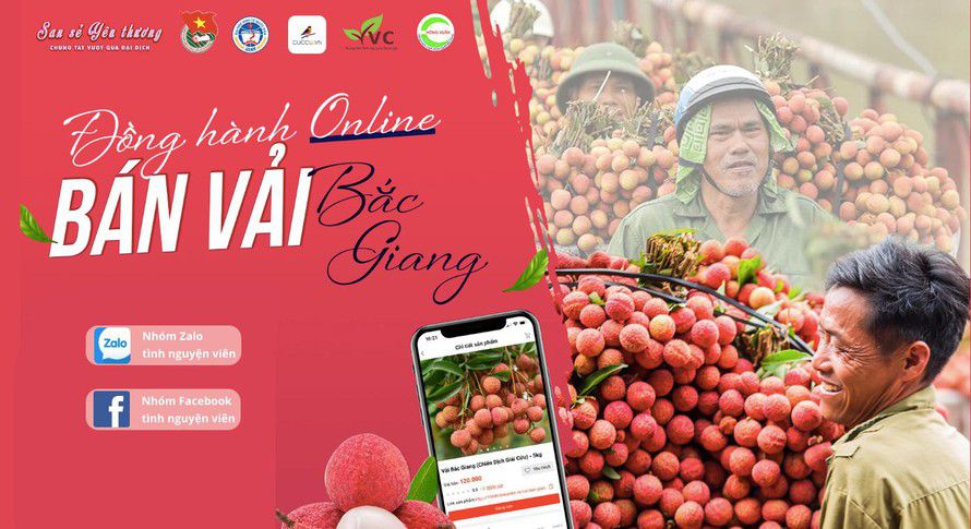 Phát động Chiến dịch “Đồng hành online – Bán vải Bắc Giang”