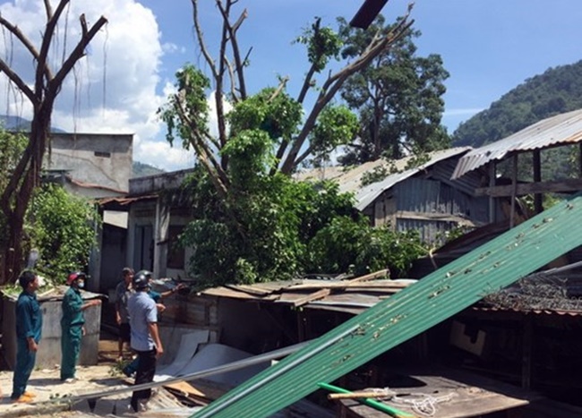 NINH THUẬN Xuất hiện mưa sớm kèm giông lốc, thiệt hại nhiều nhà cửa, hoa màu