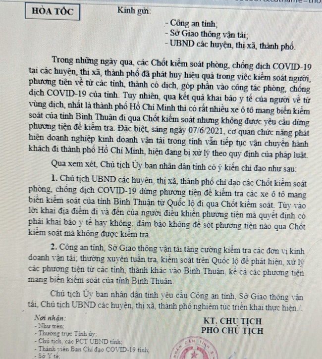 Bình Thuận Bất chấp lệnh cấm, xe khách vẫn lén chở người vào TP.HCM