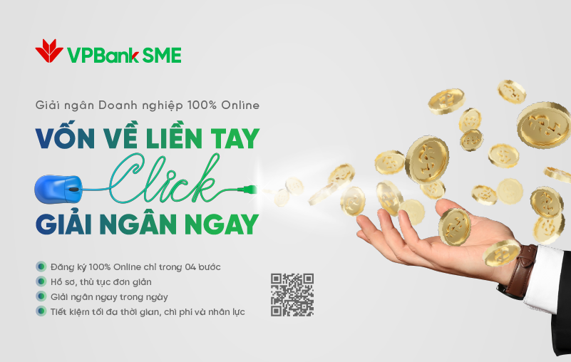 VPBank ra mắt dịch vụ đột phá đối với SME Giải ngân 100% online