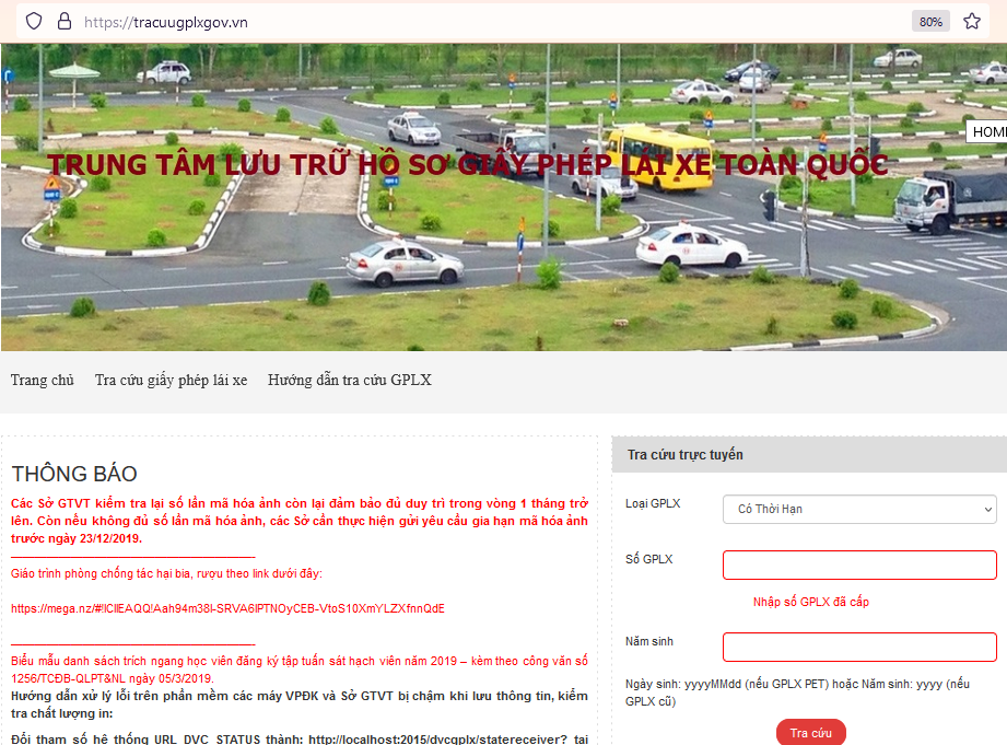 Cảnh báo Xuất hiện trang web giả mạo Giấy phép lái xe của Bộ Giao thông Vận tải