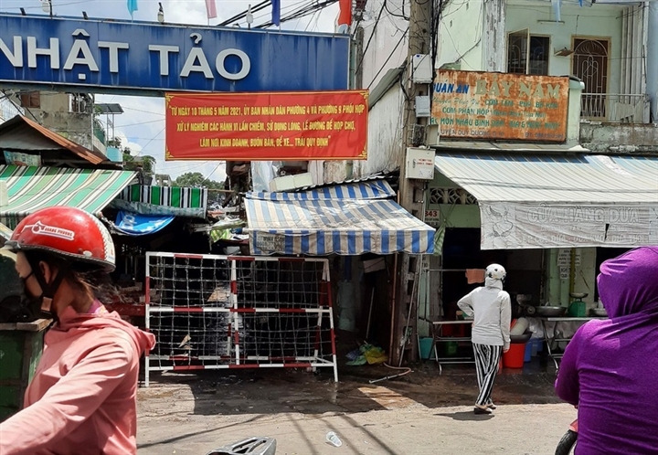 TP HCM Phong tỏa tạm thời một phần chợ Nhật Tảo