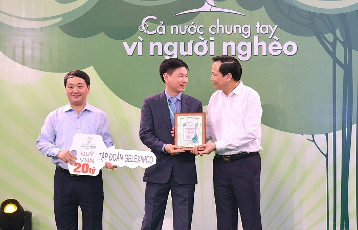 Tập đoàn Geleximco ủng hộ 20 tỷ đồng cùng chung tay vì người nghèo