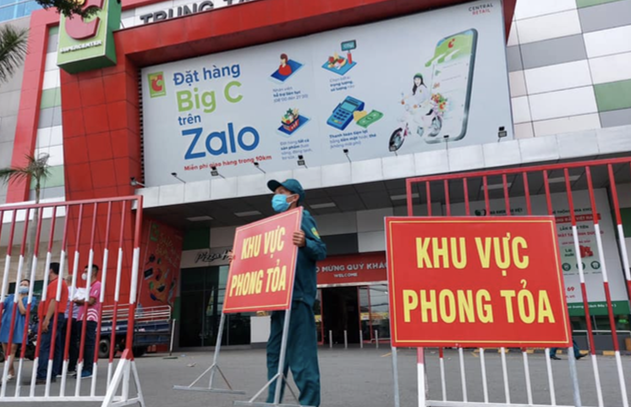 Phong tỏa tạm thời siêu thị Big C Bình Dương do liên quan ca dương tính
