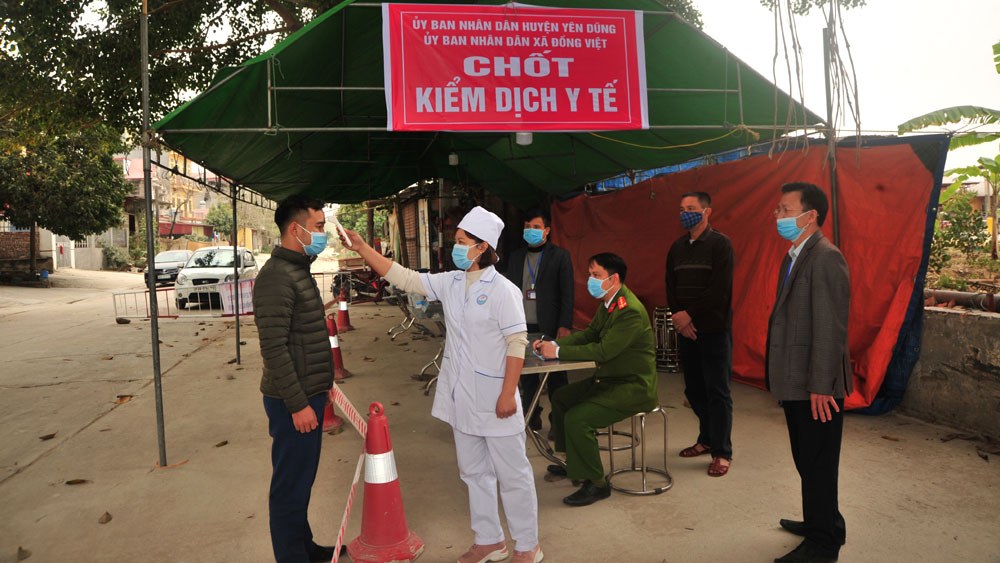 Bắc Giang nới lỏng giãn cách xã hội huyện Yên Dũng