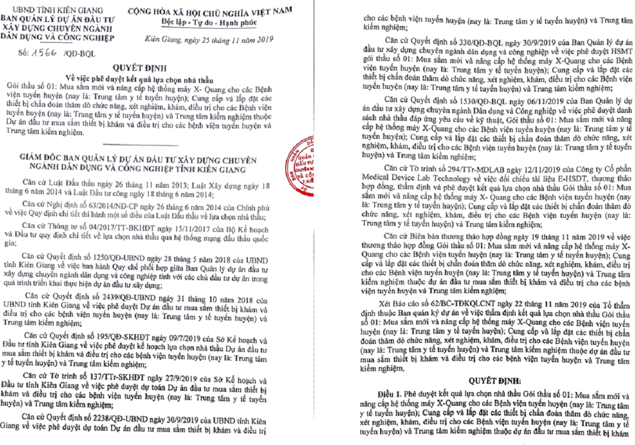 Công ty TNHH Thương mại và Dịch vụ Y Việt trúng nhiều gói thầu có mức tiết kiệm cực thấp