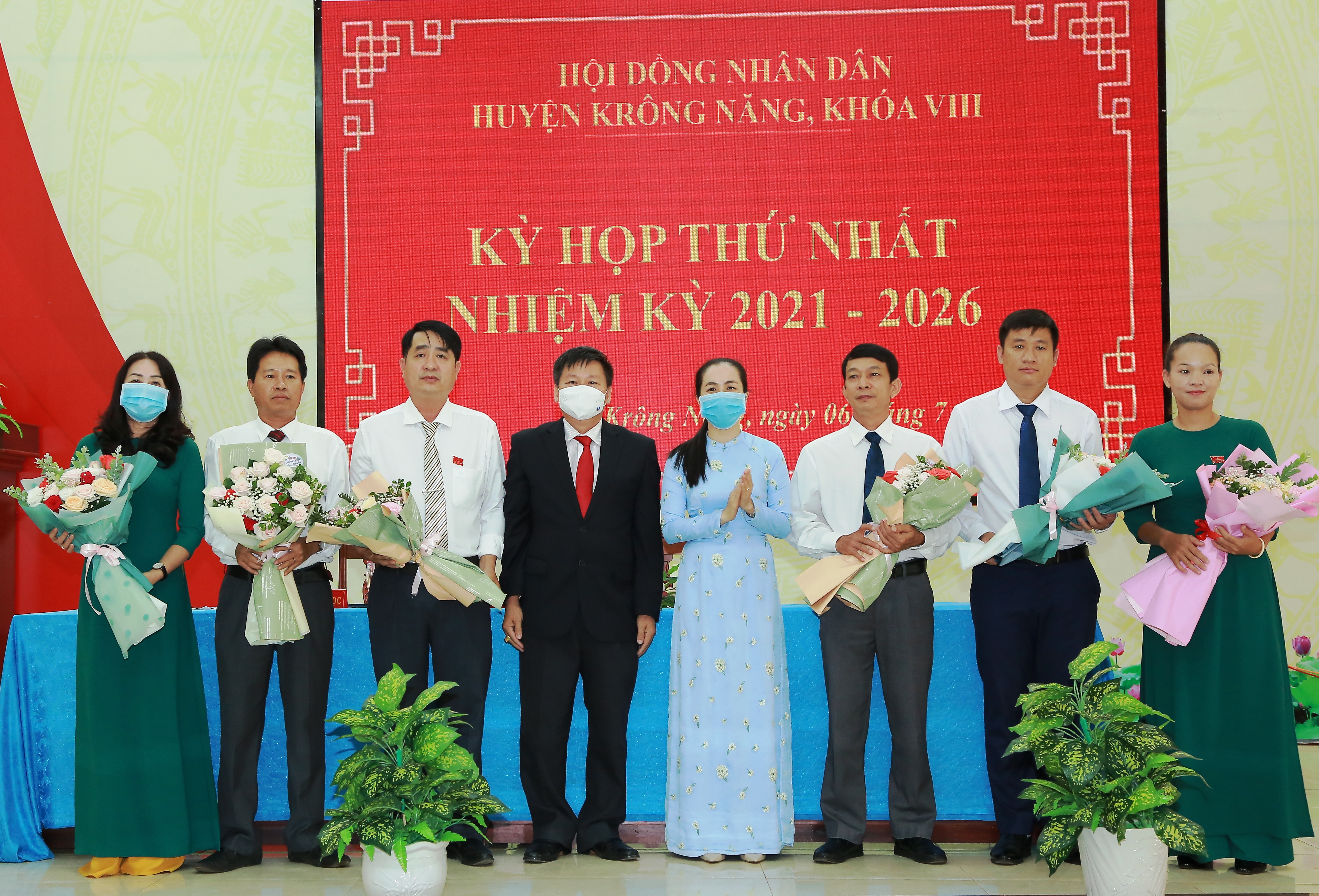 Đắk Lắk Krông Năng tổ chức kỳ họp thứ nhất HĐND khoá VIII, nhiệm kỳ 2021-2026. 
