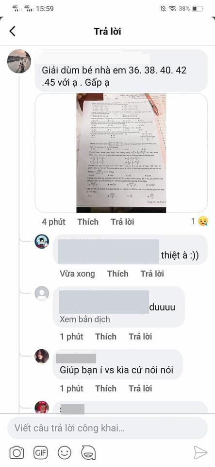 Xác minh thông tin thí sinh lên mạng nhờ giải đề Toán