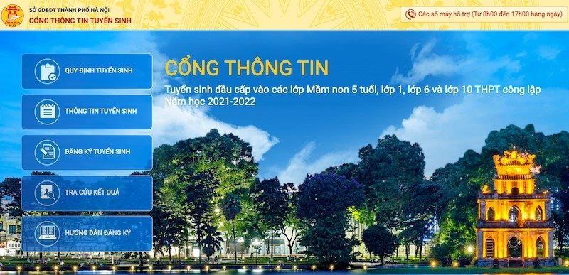 Hà Nội chính thức đăng ký tuyển sinh đầu cấp trực tuyến