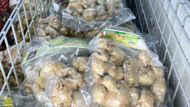 Gừng đông lạnh Việt Nam xuất vào Australia giá bán hơn 850.000 đồngkg 
