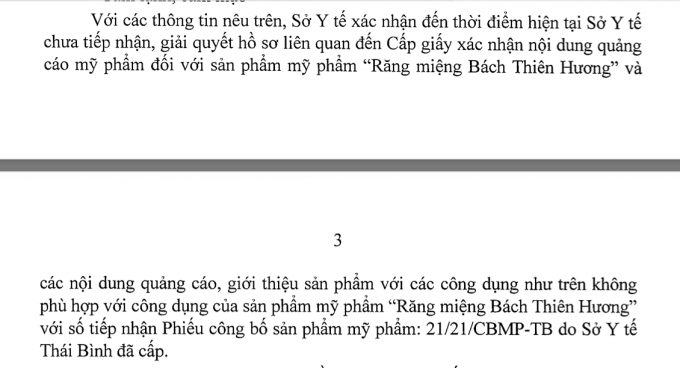 Công ty CP Dược Phẩm Bách Thiên Hương Những dấu hiệu lừa đối khách hàng quảng cáo mỹ phẩm như thuốc chữa bệnh