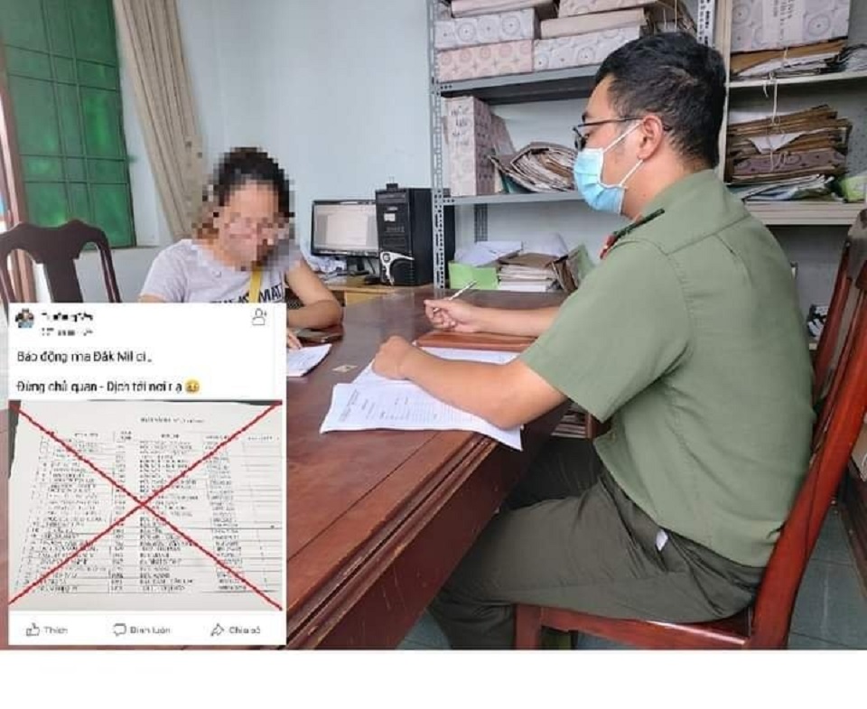 Đắk Nông Xử lý 2 trường hợp đăng tải thông tin sai sự thật về dịch Covid-19