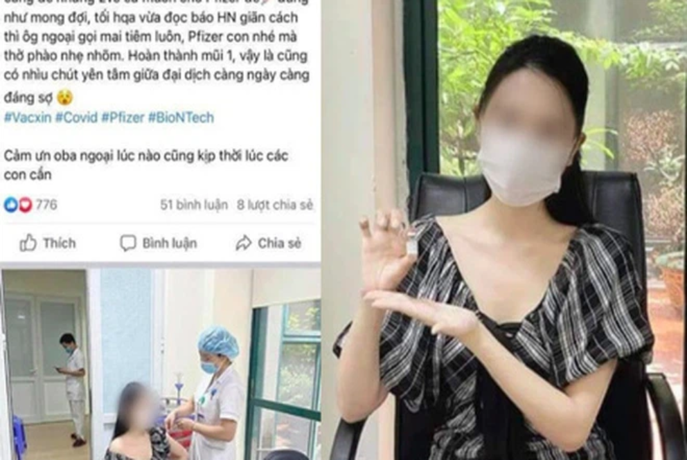 Cô gái khoe nhờ ông ngoại được tiêm vaccine COVID-19 Giám đốc BV nói gì