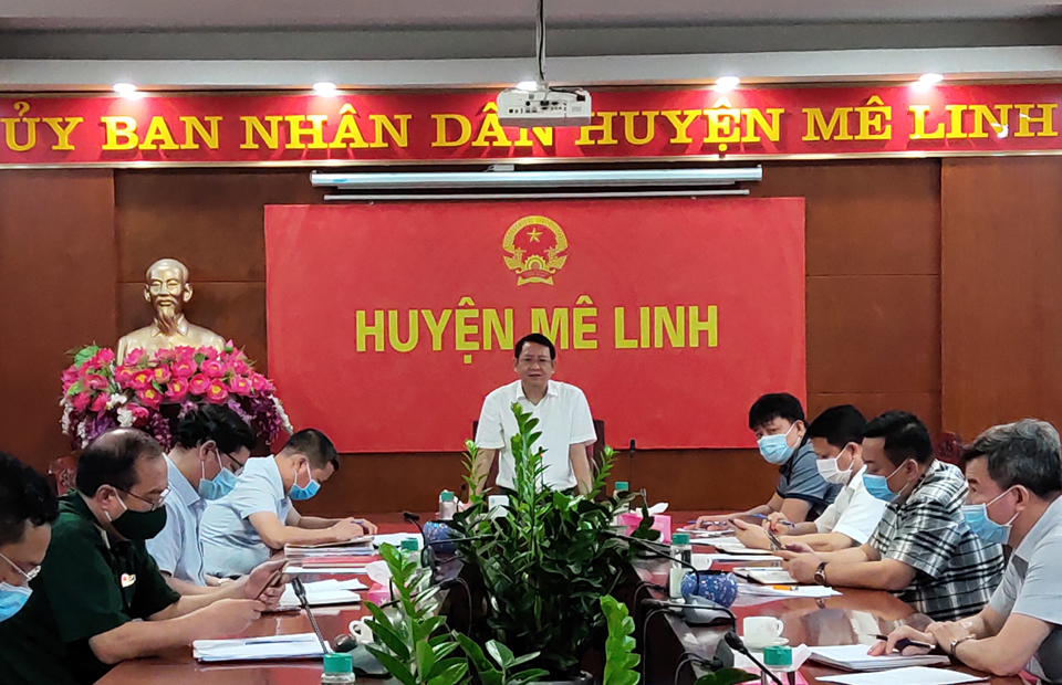 Huyện Mê Linh Lập Sở Chỉ huy chỉ đạo công tác phòng, chống dịch Covid-19 trên địa bàn huyện