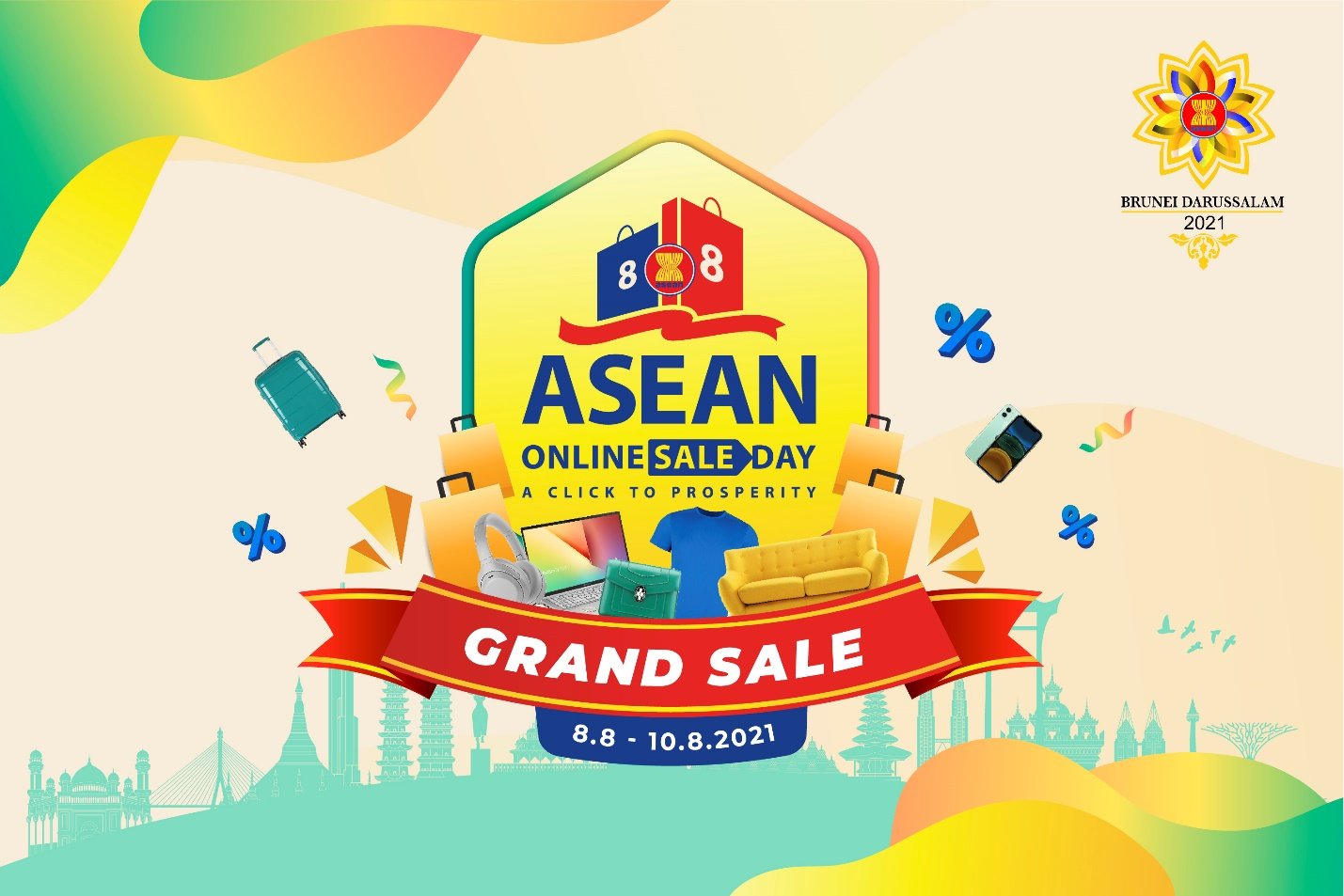 Ngày mua sắm trực tuyến ASEAN Online Sale Day 2021 khai mạc từ ngày 88
