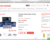 Viên nang Kovir chưa cấp phép đã được Bộ Y tế dùng để phòng hỗ trợ điều trị COVID-19 