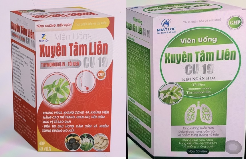 Cục An toàn thực phẩm cảnh báo khẩn về sản phẩm “Xuyên Tâm Liên CV19” giả mạo