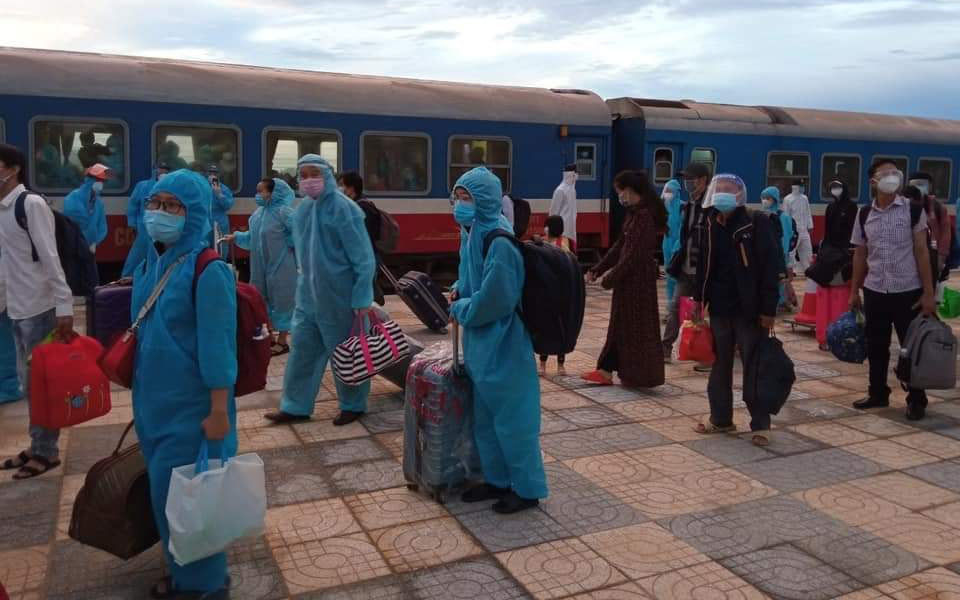 Hà Tĩnh 1 trường hợp dương tính với SARS-CoV-2 trên chuyến tàu SE14 