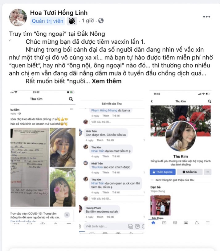 Phủ nhận một trường hợp nhờ quan hệ để tiêm vacxin tại Đắk Nông