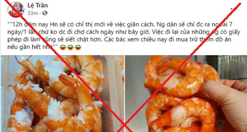 Hà Nội Thông tin người dân chỉ được ra ngoài 7 ngàylần là tin giả