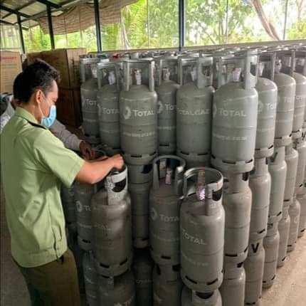 Đồng Tháp Bán LPG giả mạo nhãn hiệu, doanh nghiệp bị xử phạt 110 triệu đồng