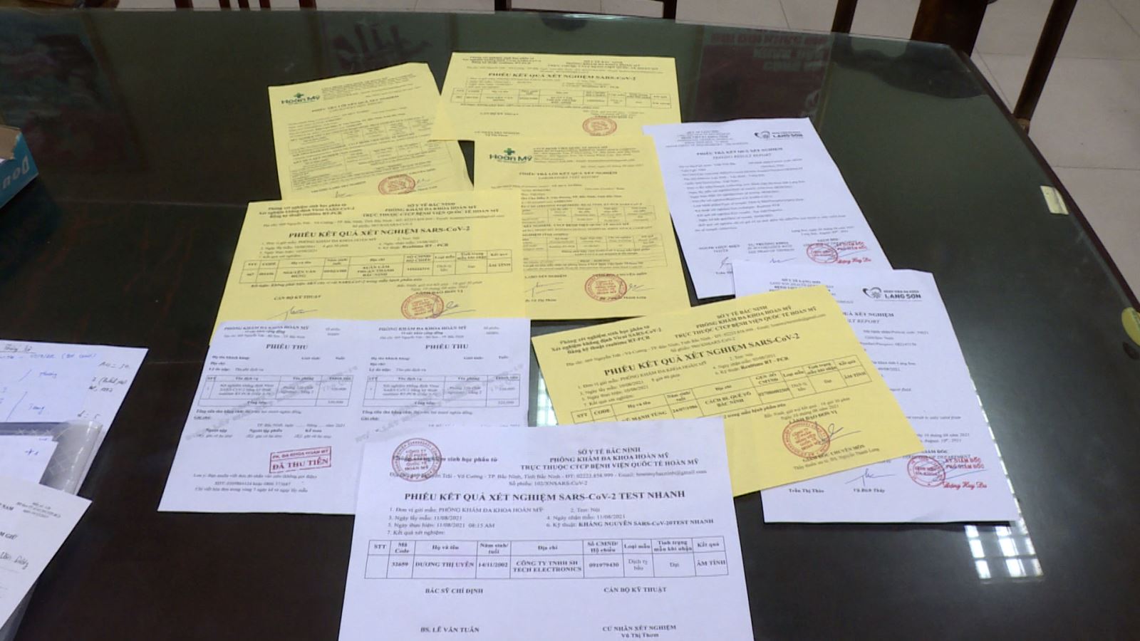 Bắc Ninh Bắt giữ Giám đốc Công ty in ấn làm giả phiếu xét nghiệm Covid-19 bán kiếm lời