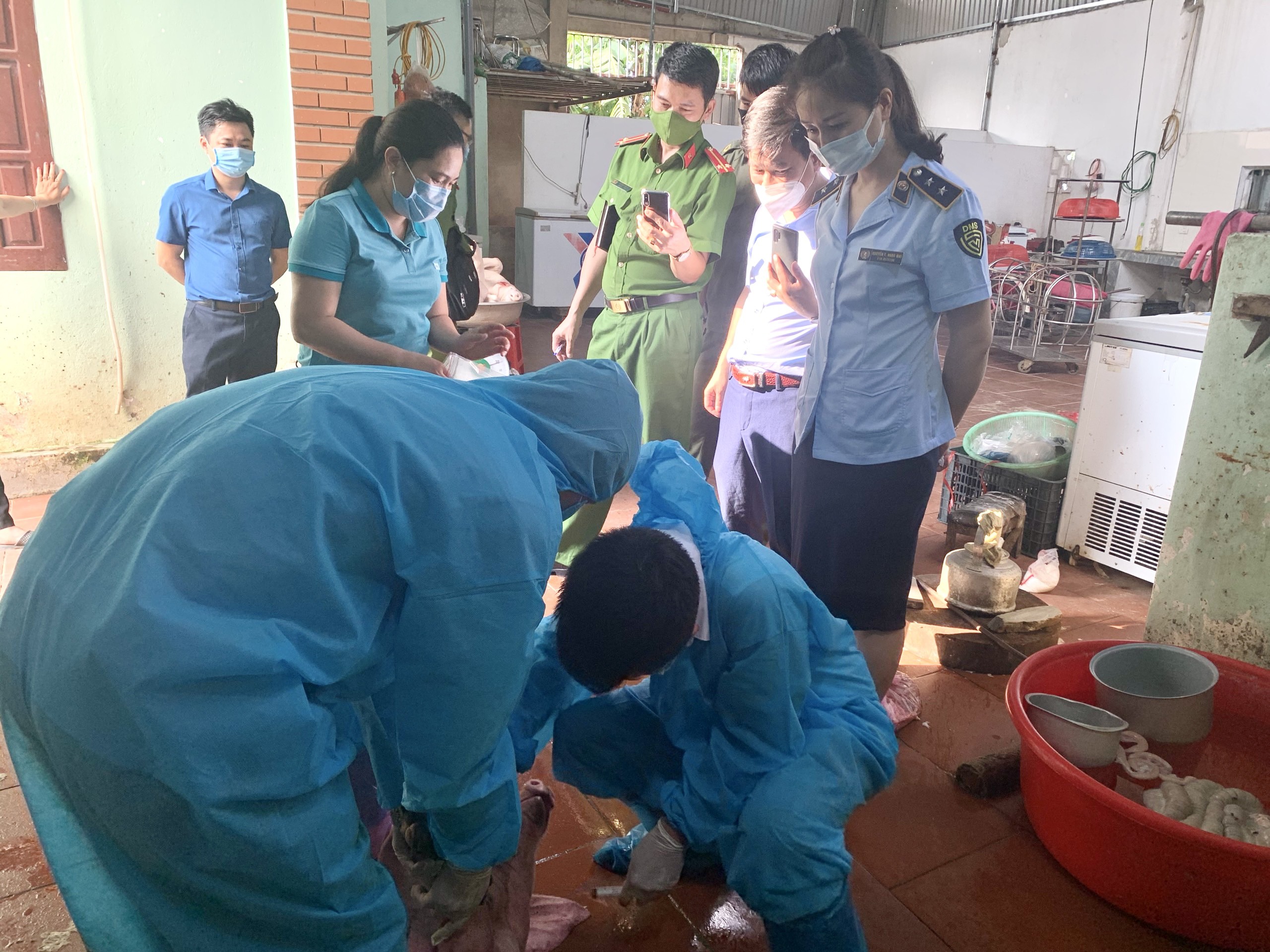 Phát hiện cơ sở tập kết 1 tấn thịt lợn ôi thiu để kinh doanh kiếm lời