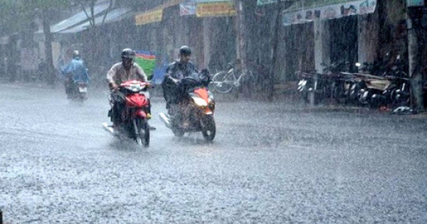 Dự báo thời tiết hôm nay 188 Bắc Bộ mưa vừa mưa to vào đêm và sáng, ngày nắng nóng