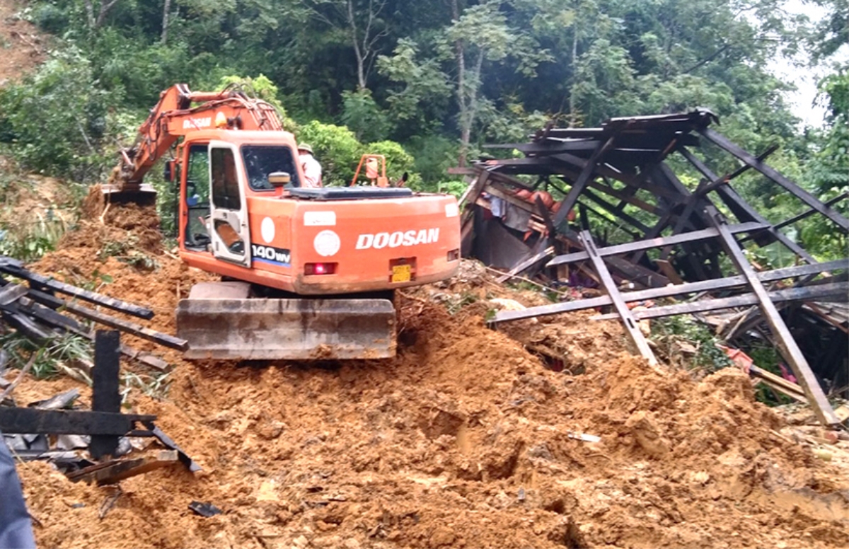 Sạt lở đất xảy ra trong đêm tại Tuyên Quang khiến 3 cháu bé của một gia đình tử vong