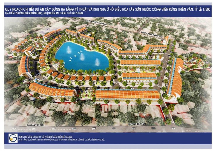 Hai nhà đầu tư cạnh tranh tại Dự án nhà ở hồ điều hòa hơn 380 tỷ ở Hải Phòng